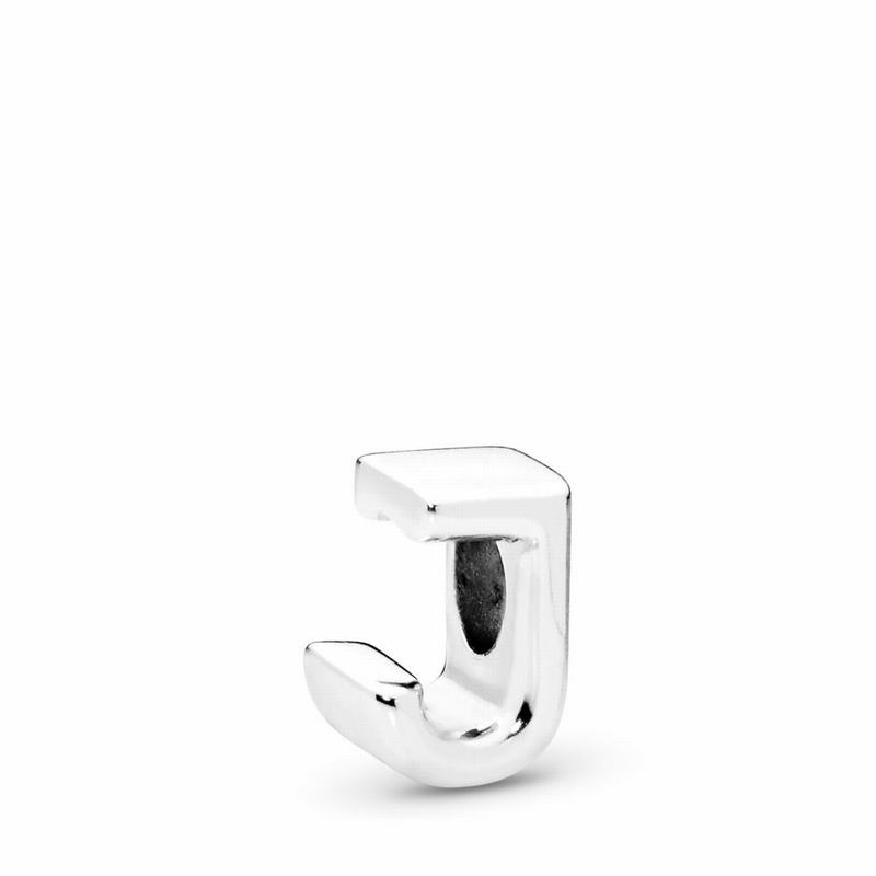 Pandora Letter J Charm Silver Egypt FY9643510